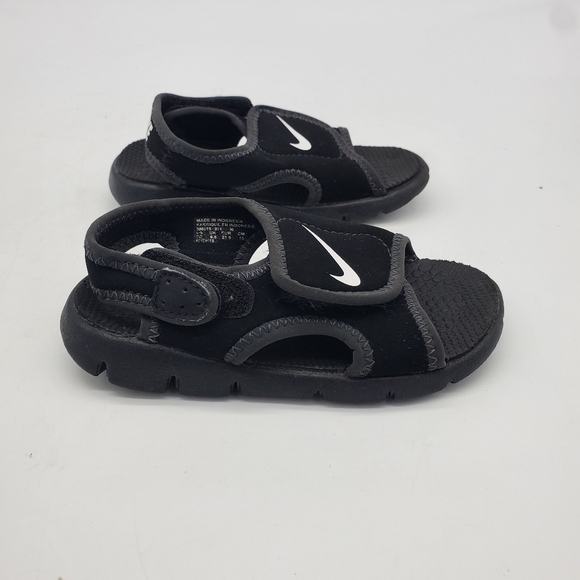 Nike Shoes Toddler 7C Sunray Adjust 4 Black Strap Kids Sandals - Picture 10 of 10